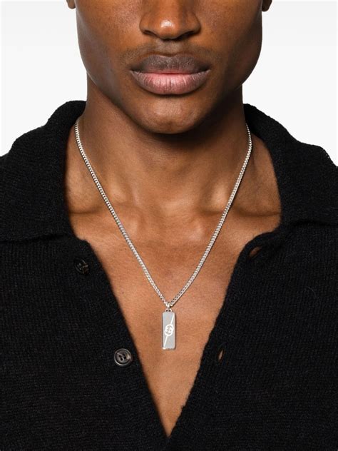 Gucci Diagonal Interlocking G necklace